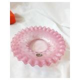 Fenton Cranberry Opalescent Plate