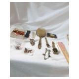 Vintage Jewelry, Brush,  Compact and More