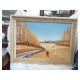 Lloyd Beckett Duck Hunt Acrylic on Board