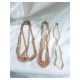 Trio of Vintage Beaded Necklaces