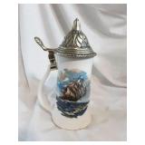 McCoy Nautical Beer Stein with Metal Lid
