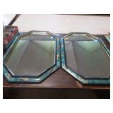 Pair of Octagonal Decorative Mirrors