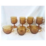 Indiana Glass Tiara Daisy Coffee Cups