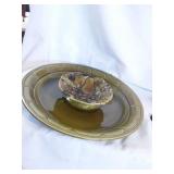 Vintage Mod Green Chip and Dip Tray