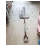 Wood Handle Hay Fork