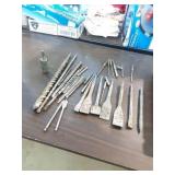 Assortment of Drill and Chisel Bits