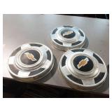 Vintage Chevy Dog Dish Hubcaps (3)