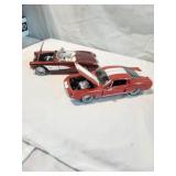 Pair of 1:24 Scale Diecast Cars
