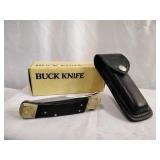 Buck Folding Hunter Knife with Sheath and Box