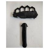 Black Knuckle Knife & Stiletto Knife