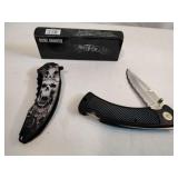 Skull & Black Tactical Pocket Knives