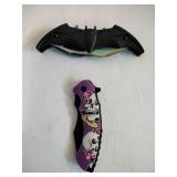 Batman Dual Blade & Skull Folding Knife