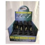 Rite Edge Wildlife Series Pocket Knives in Display