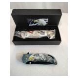 Patriotic Eagle Pocket Knives