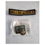 1991 Easyriders Rodeo Pin & "Hell on Wheels" Patch