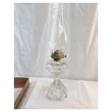 Sharon 8 Panel Pedestal Oil Lamp