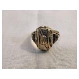 10k Yellow Gold "Greenville MSH School" Class Ring