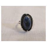 Handcrafted Sterling Blue Lapis Ring