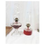 Pair of Antique Oil Lamps
