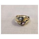 Vintage Yellow Gold Art Deco "Snake Ring"