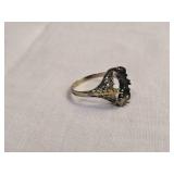 Art Deco 10k Two-Tone Gold Ring