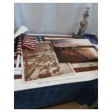 Cincinnati Pictures and American Flag Poster
