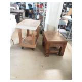 Wood Shop Cart and Table