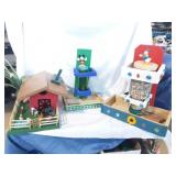 Custom Crafted Bird House and 2 Feeders