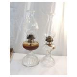 Pair of Vintage Oil Lamps