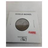 1867 Shield Nickel