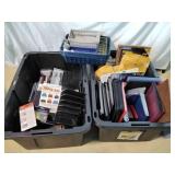 2 Large Totes of New Office Supplies & More