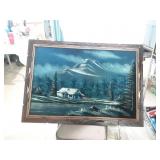 Ernesto Sanchez Oil on Black Velvet