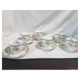 Noritake Hand painted Tea Cups and Saucers