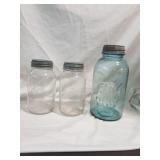 Trio of Vintage Mason Jars