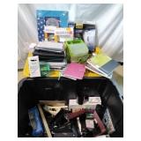 Large Tote of New Office Supplies & More