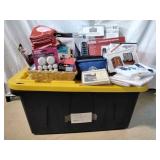 Large Storage Tote Filled with NIB General Items