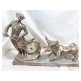 MCM Cast Metal Matador Electric Clock