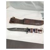 Vintage Ka-Bar Style Knife with Custom Handle