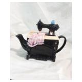 Vintage Ceramic Sewing Machine Teapot