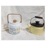 Vintage Enameled Tea Pots