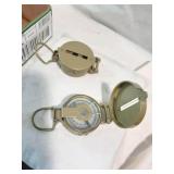 Pair of Vintage Lensatic Compass