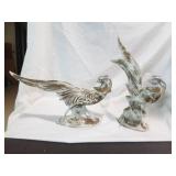Pottery Pheasants Pair