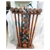 Vintage Croquet Set.
