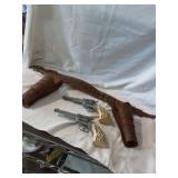 Vintage Die Cast Cap Guns with Holster