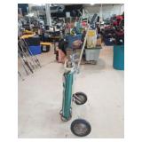 Vtg Golf Bag Cart With Bag
