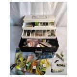 Vintage 3 Tray Tackle Box with Contents