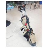 Belding Canvas Golf Bag With Clubs