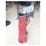 Vintage Kent Classic Leather Golf Bag