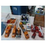 Lot of Emergency and Construction Cars