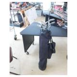 Canvas Golf Bag with 12 Clubs